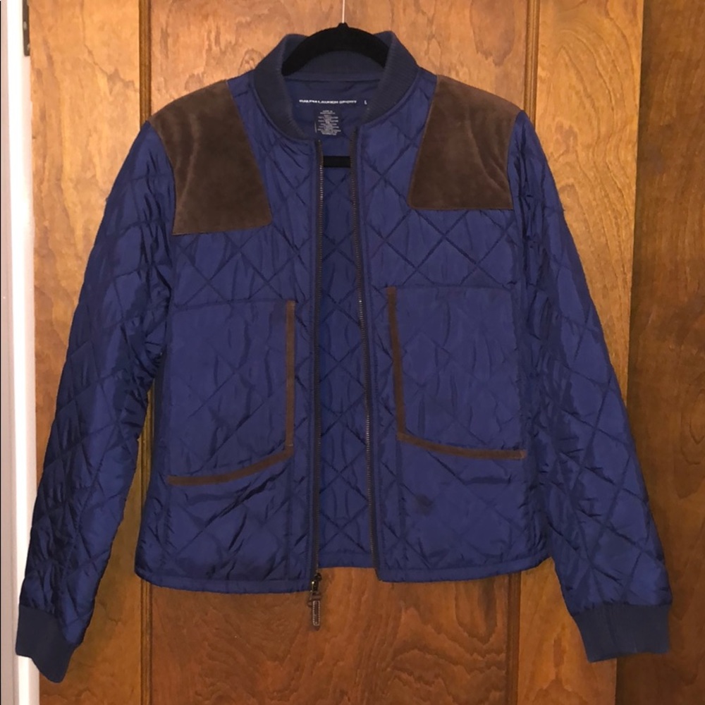 Ralph Lauren Women’s Quilted Jacket w/ Suede Trim